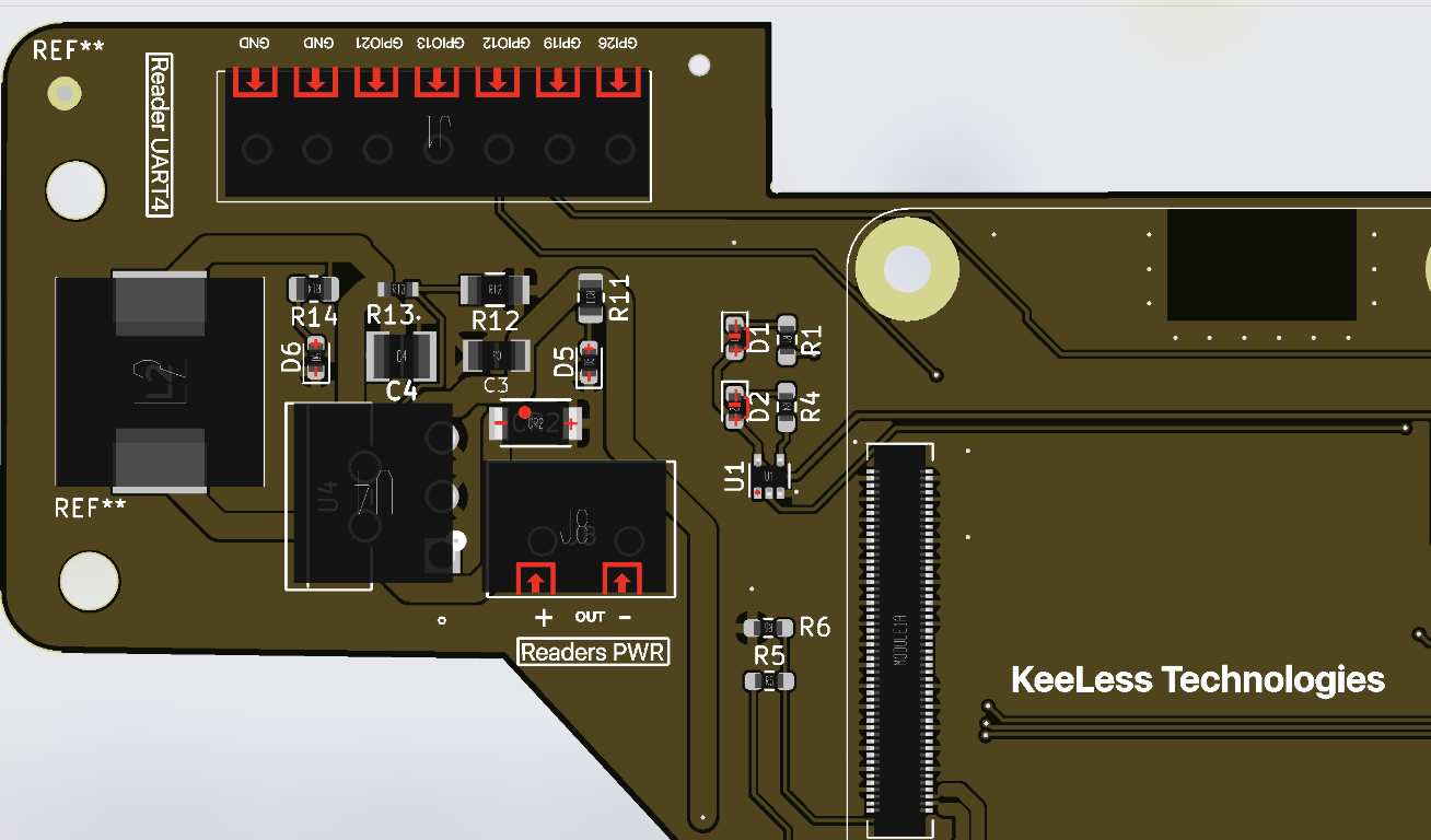 KeeLess PCB board design
