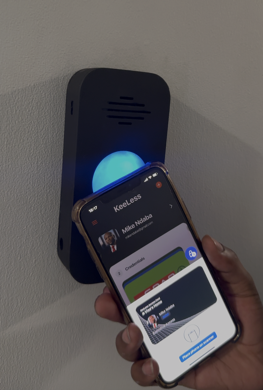 KeeLess installed at entry point