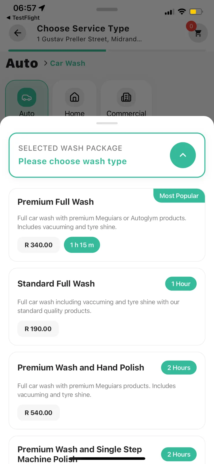 MoWash screenshot 1