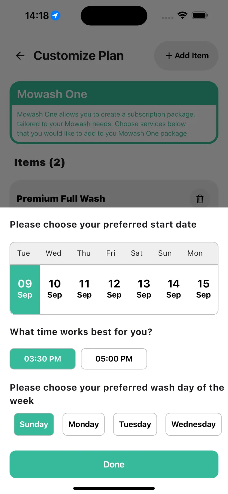 MoWash screenshot 3